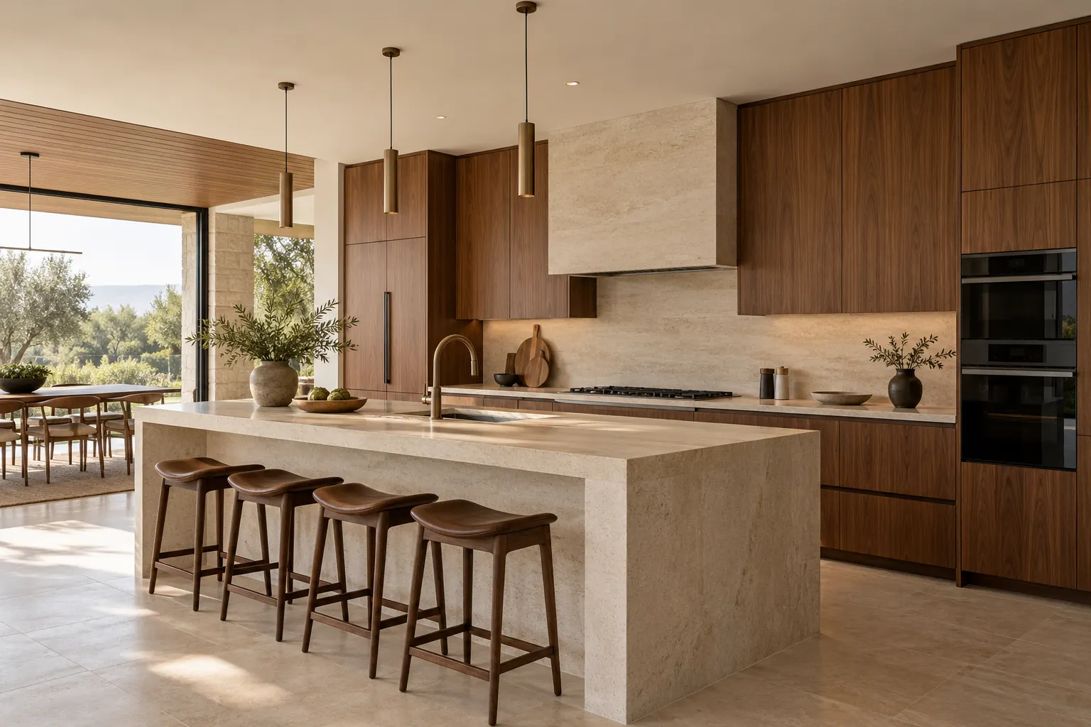 Timber kitchen · Independently generated illustration